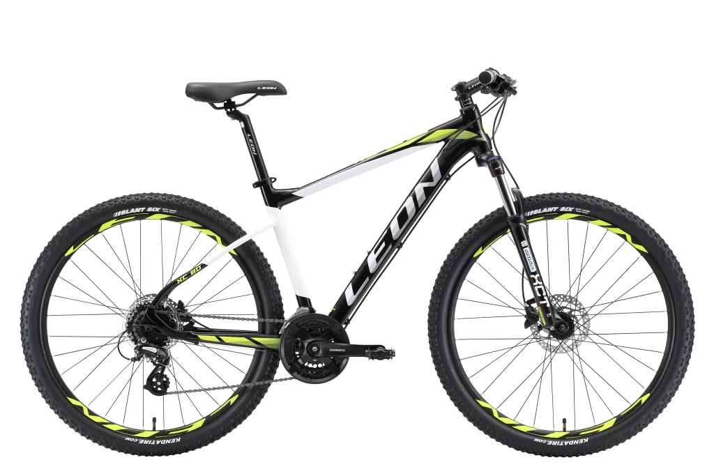 Велосипед 27,5" Leon XC 80 HDD черно-салатно-белый 2018