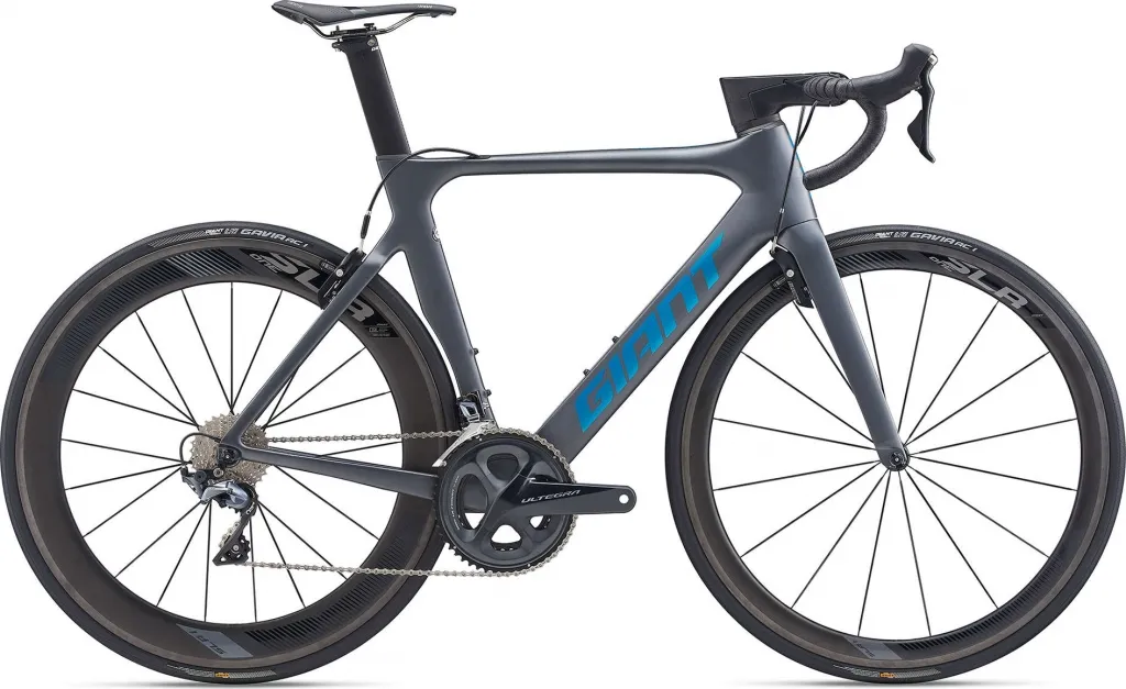 Велосипед 28" Giant Propel Advanced Pro 1 (2020) charcoal / blue сhrome