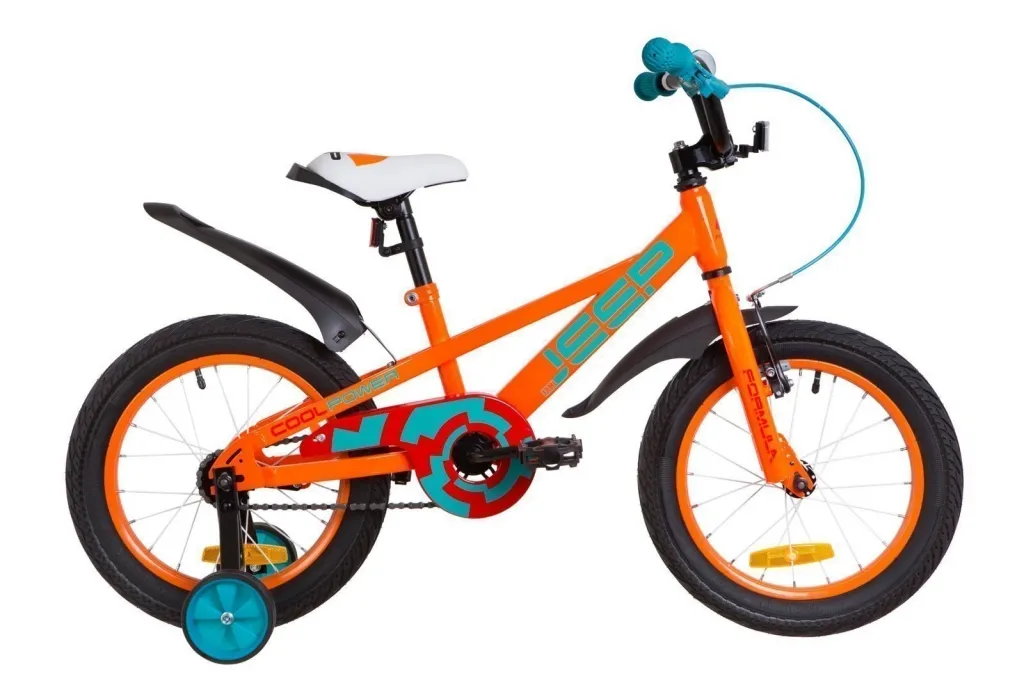 Велосипед 16" Formula JEEP 2019 оранжево-бирюзовый