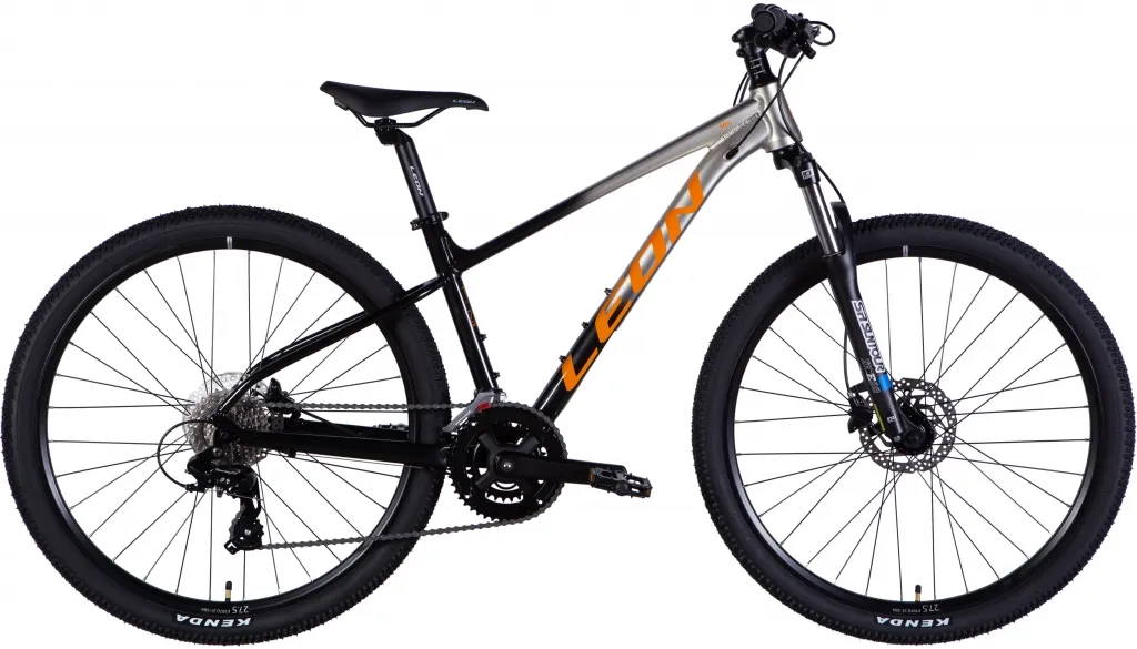 Велосипед 27,5" Leon XC 100 HDD (2025) срiблястий з чорним Велосипед 27,5" Leon XC 100 HDD (2025) срiблястий з чорним