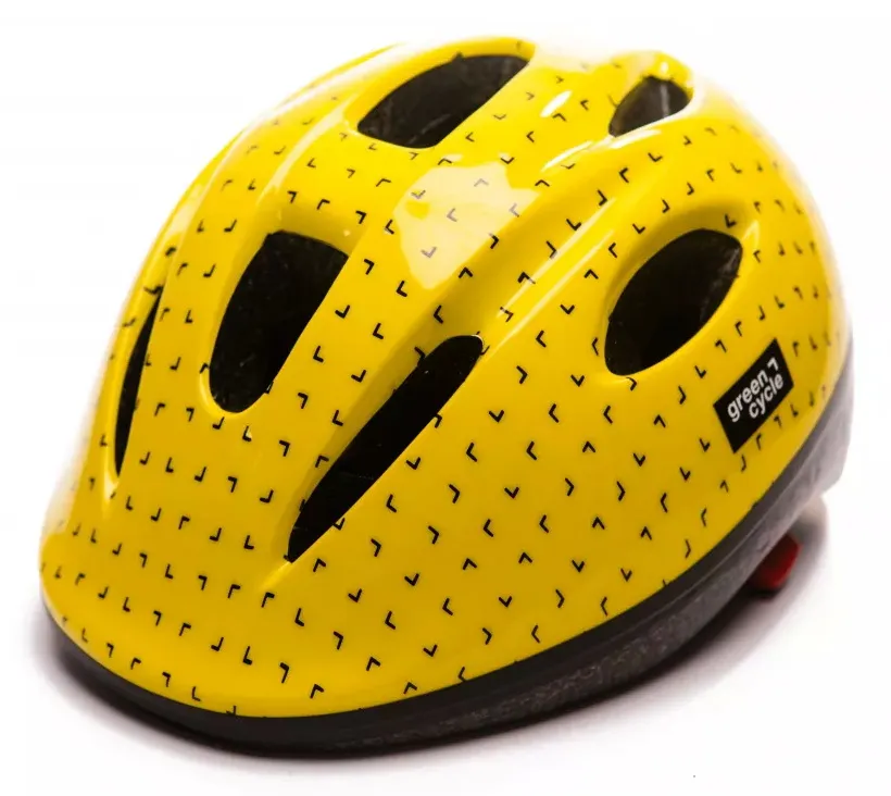 Шлем детский Green Cycle FLASH желто-черный лак