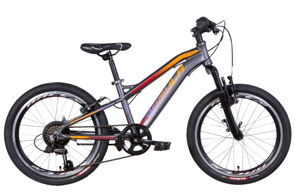 Велосипед 20" Formula BLACKWOOD 1.0 AM (2021) антрацитово-помаранчевий з фіолетовим (м)