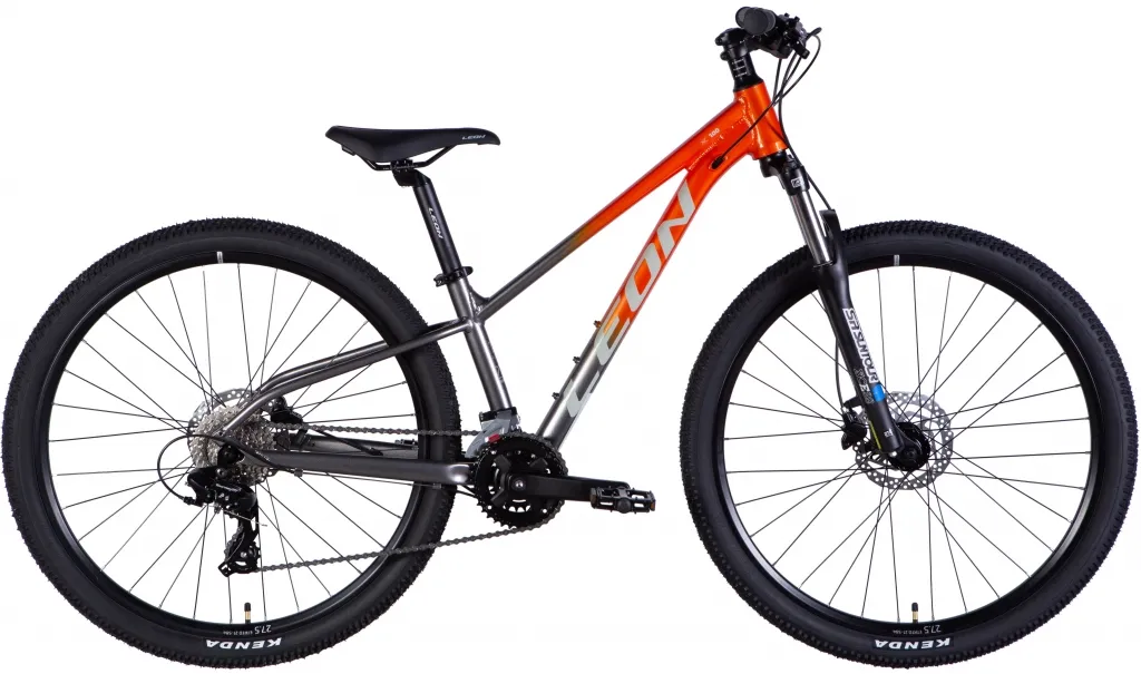 Велосипед 27,5" Leon XC 100 HDD (2025) помаранчевий зі сріблястим Велосипед 27,5" Leon XC 100 HDD (2025) помаранчевий зі сріблястим