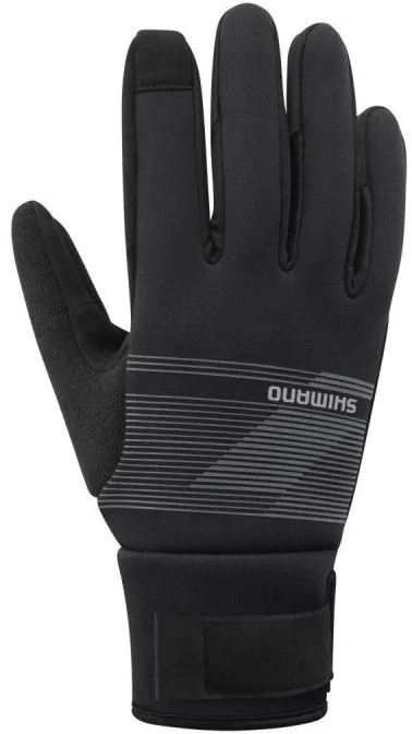 Перчатки Shimano WINDBREAK THERMAL, черно/серые