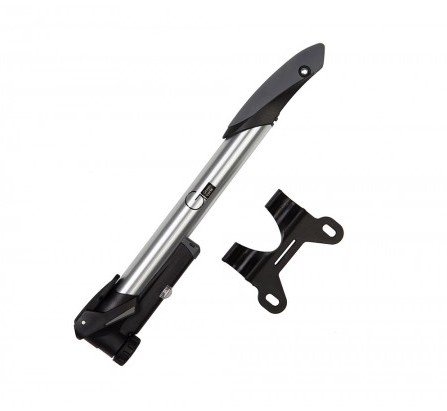 Мининасос Green Cycle GCP-95 телескопический алюминиевый с манометром, 100psi, presta+schrader, серебристый Мининасос Green Cycle GCP-95 телескопический алюминиевый с манометром, 100psi, presta+schrader, серебристый