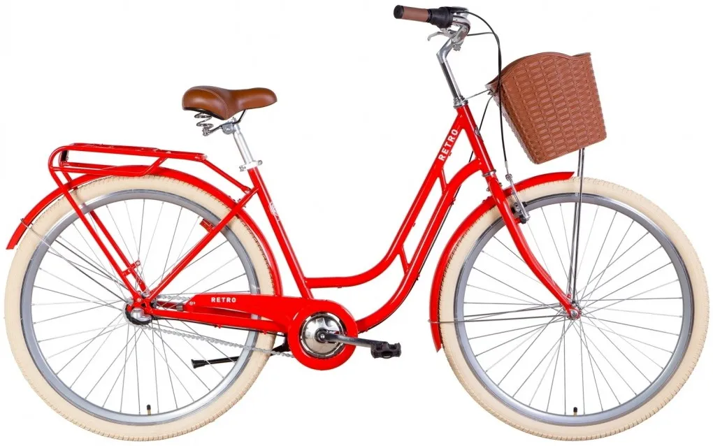 Велосипед 28" Dorozhnik RETRO PH (2022) помаранчевий