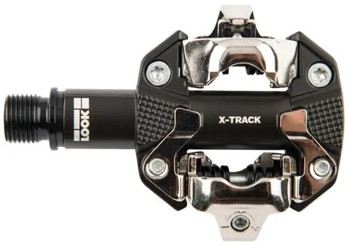 Педаль Look X-TRACK, алюминий, ось chromoly 9/16", темно-серая