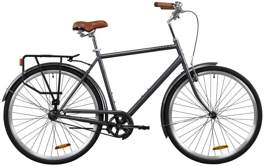 Велосипед 28" Dorozhnik COMFORT MALE (2020) сірий