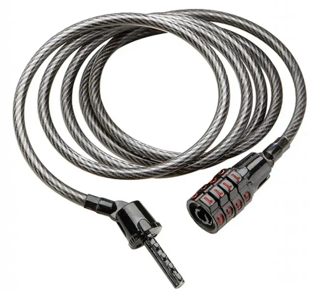 Замок KRYPTONITE KEEPER 512 трос 5x1200mm кодовый Замок KRYPTONITE KEEPER 512 трос 5x1200mm кодовый