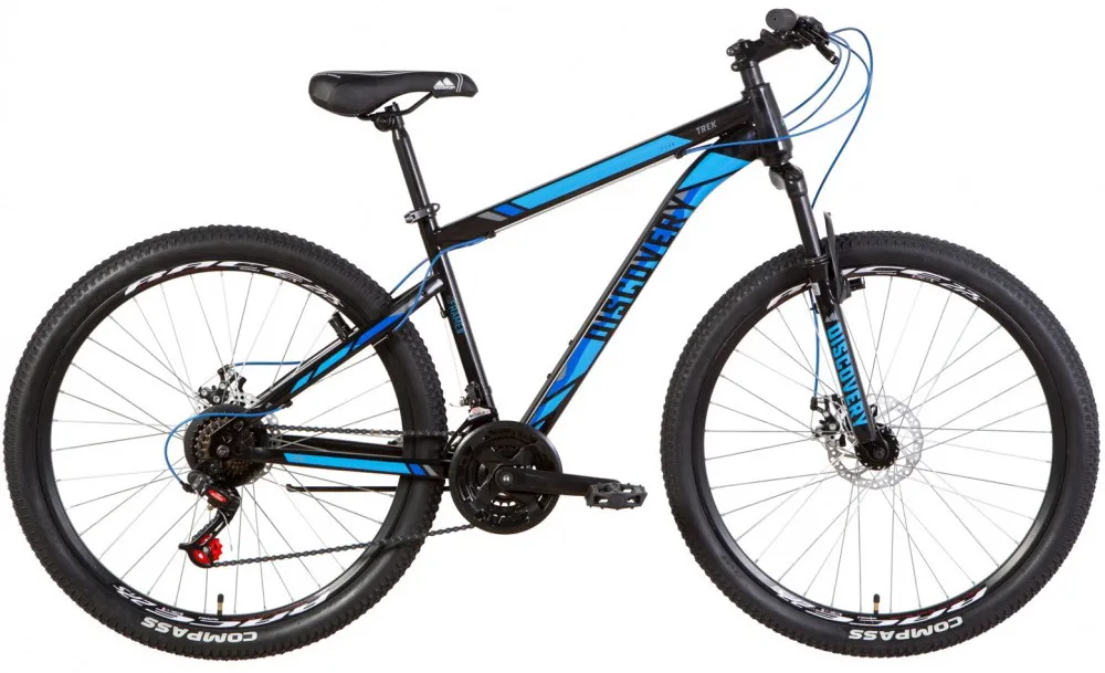 Велосипед 27.5" Discovery TREK AM DD (2021) черно-синий