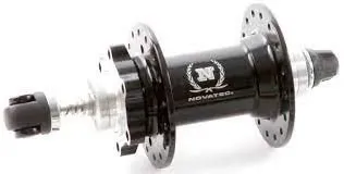 Втулка передня NOVATEC D661SB 36H QR 108mm під ексцентрик, алюм. black Втулка передня NOVATEC D661SB 36H QR 108mm під ексцентрик, алюм. black