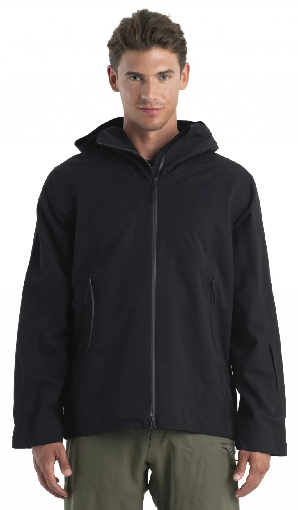 Куртка ICEBREAKER Men Merino Shell+TM Peak Hooded Jacket (Y24) black