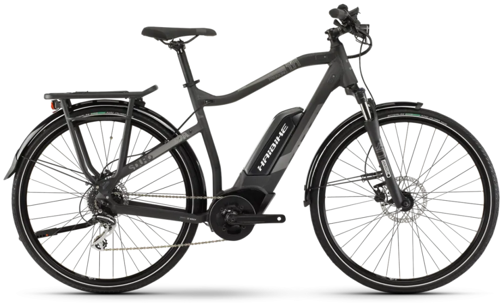 Электровелосипед 28" Haibike SDURO Trekking 1.0 men 400Wh (2020) сірий матовий