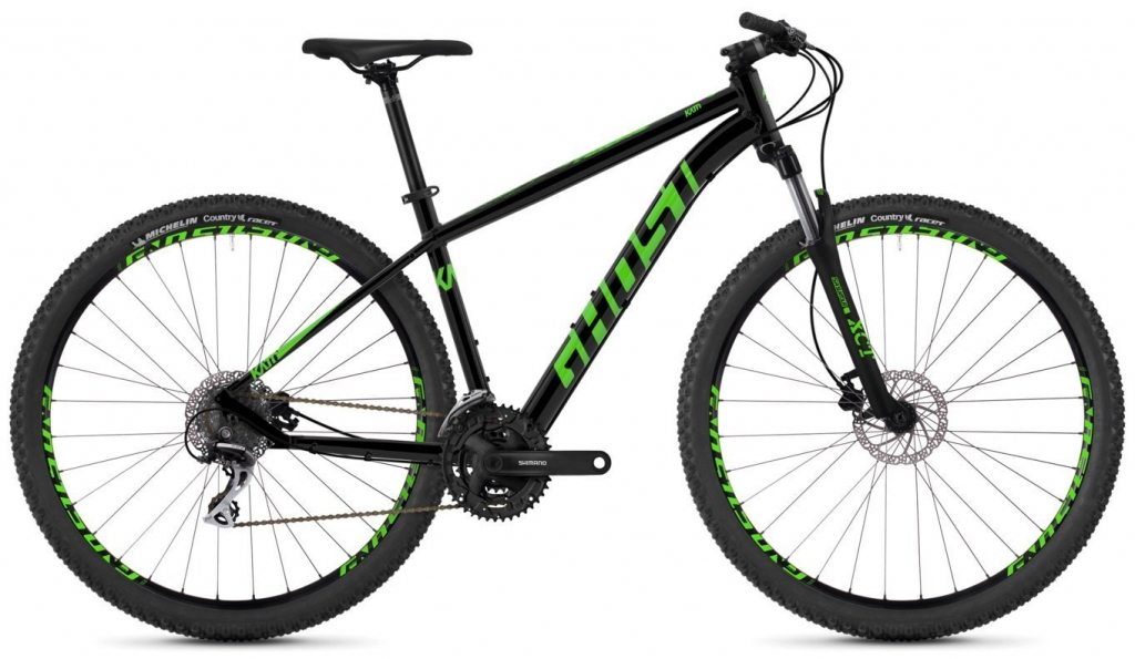 Велосипед 29" Ghost Kato 2.9 night black / riot green Велосипед 29" Ghost Kato 2.9 night black / riot green