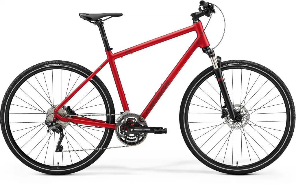 Велосипед 28" Merida CROSSWAY 500 (2021) matt burgundy red(dark red)