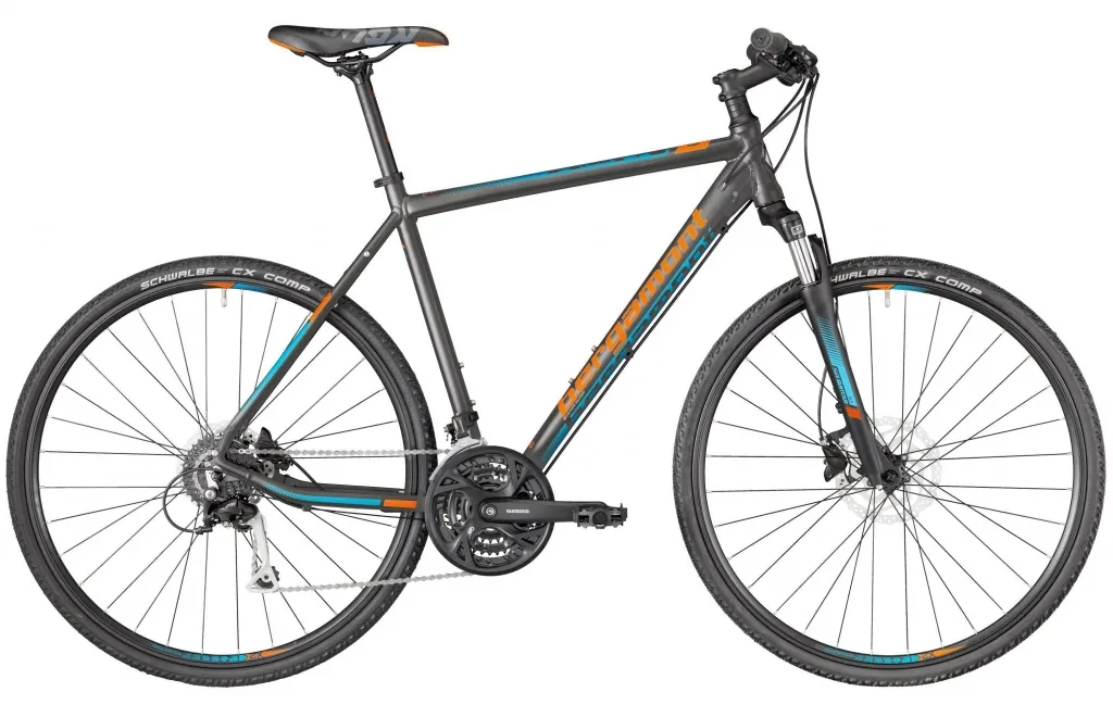 Велосипед Bergamont Helix 5.0 dark silver/petrol/orange (matt) 2018