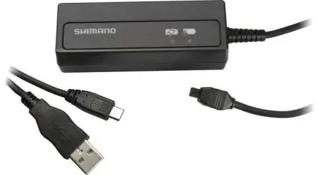 Зарядное устройство Shimano SM-BCR2 для батареи Di2 (внутр. монтаж) кабель USB в комплекте