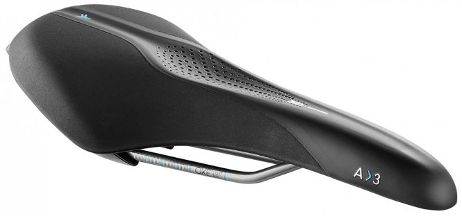 Седло Selle Royal SCIENTIA A3 Athletic, 3D skingel, обивка Black gummy/Black mokka, 289х159мм, 415г, рейлы сталь + Curva suspension, unisex, чёрное Седло Selle Royal SCIENTIA A3 Athletic, 3D skingel, обивка Black gummy/Black mokka, 289х159мм, 415г, рейлы сталь + Curva suspension, unisex, чёрное