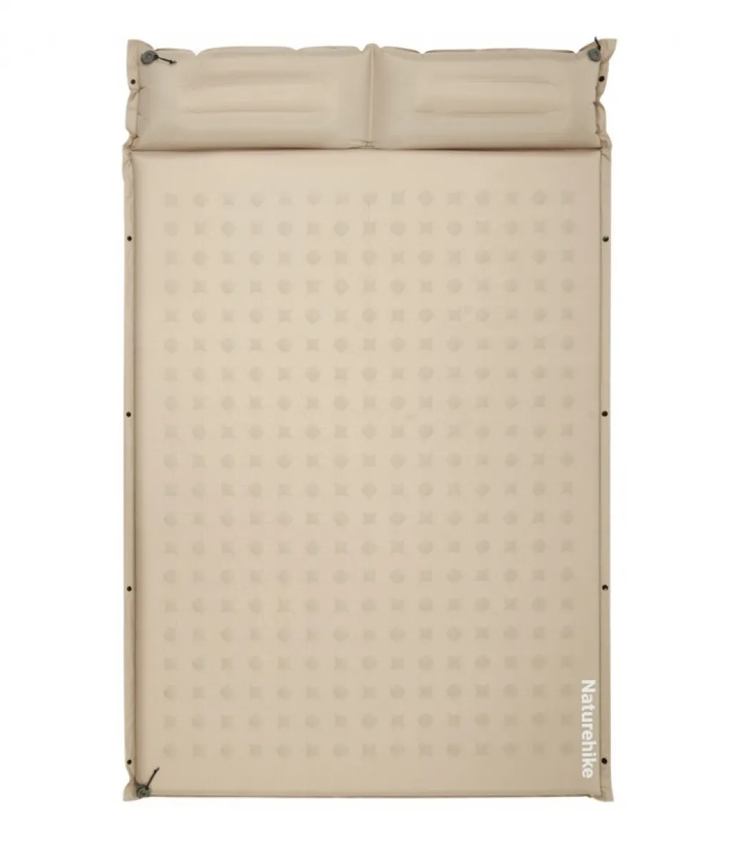 Коврик самонадувающийся двухместный Naturehike CNK2550WS025, 30 мм, khaki