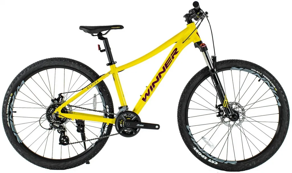 Велосипед 27.5" Winner ALPINA (2x7) (2022) Желтый