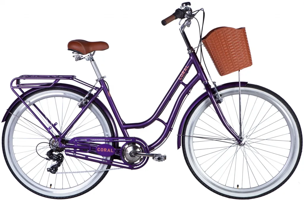 Велосипед 28" Dorozhnik CORAL Vbr FR (2025) фіолетово-синій