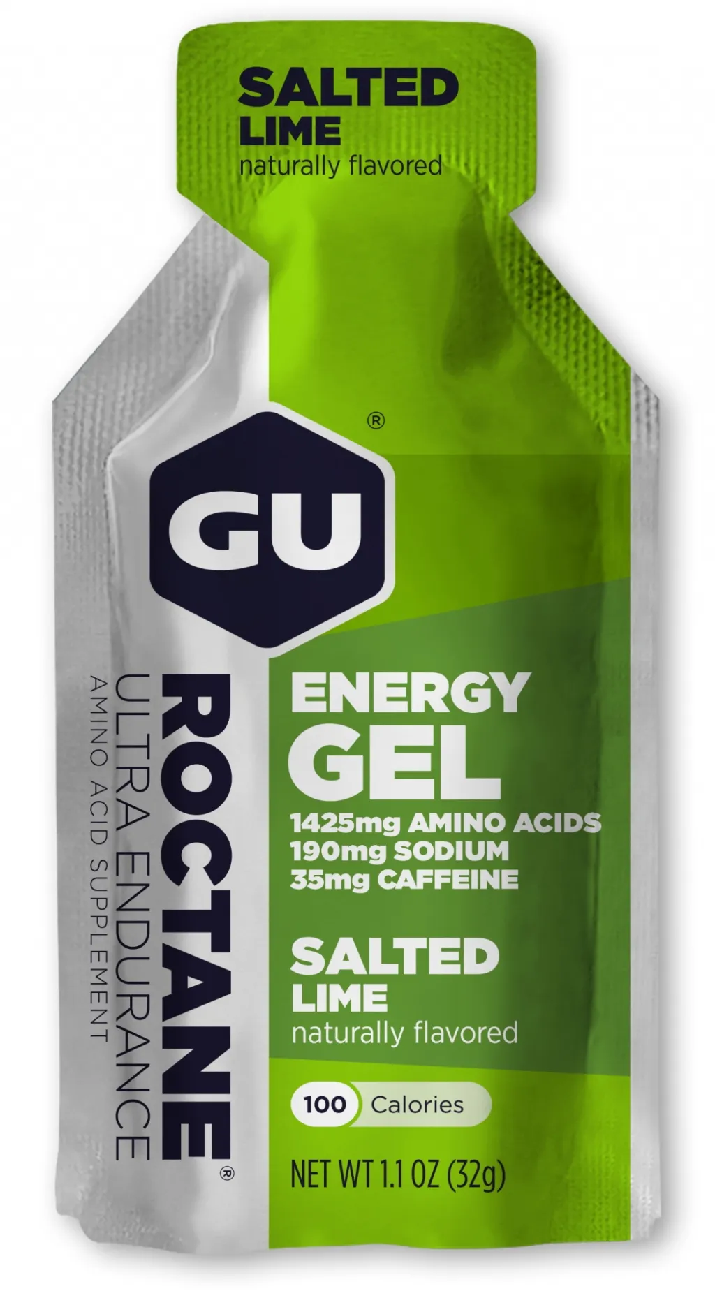 Гель энергетический GU Energy ROCTANE Ultra Endurance Salted Lime, 32 г (35 мг кофеина)