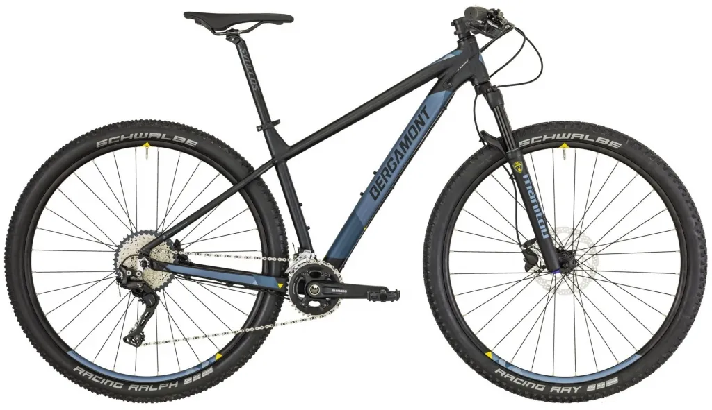 Велосипед 29" Bergamont Revox 7 2019 black/blue grey/yellow (matt)