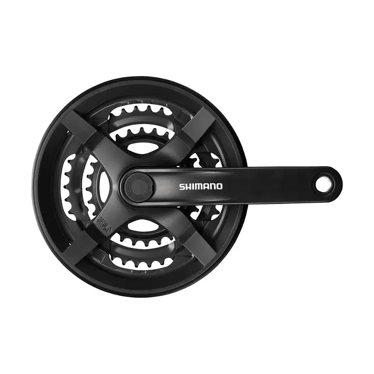 Шатуны Shimano FC-TY301, 150мм, 42X34X24, защита звезд