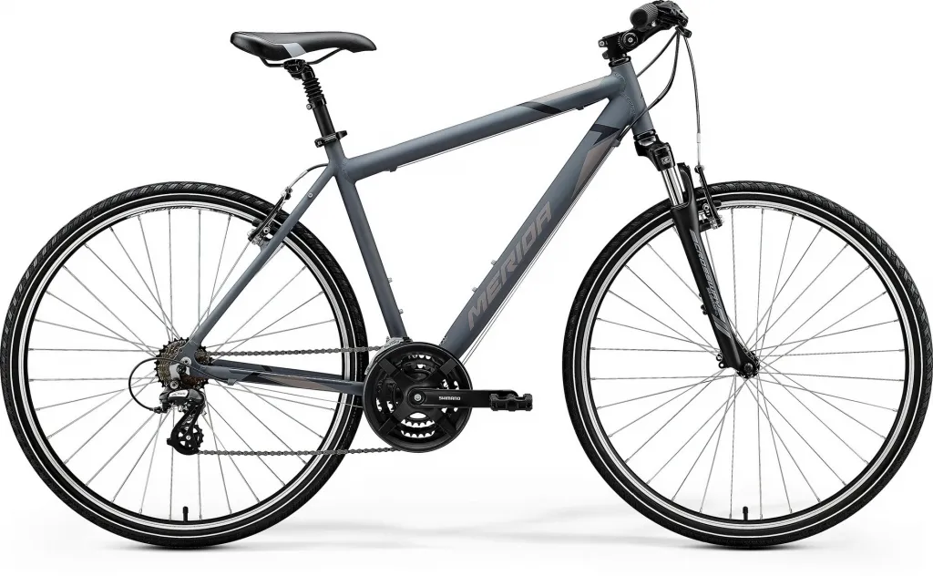 Велосипед 28" Merida Crossway 10-V (2020) matt dark grey (black / grey)