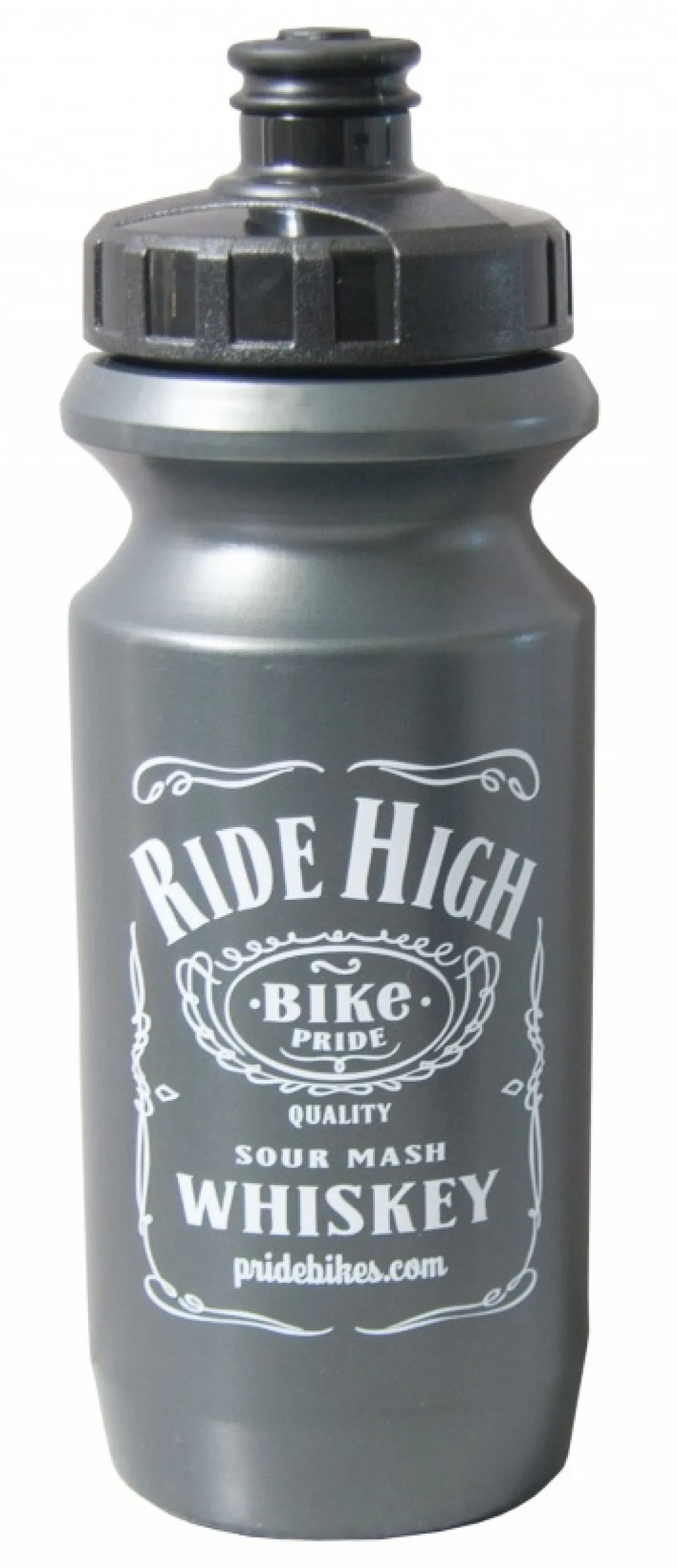 Фляга 600ml Pridebikes Ride High, сіро-чорна