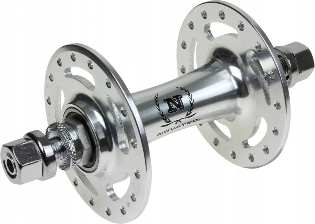 Втулка передня NOVATEC A165SBT 32H 9x140mm гайки, алюм. silver