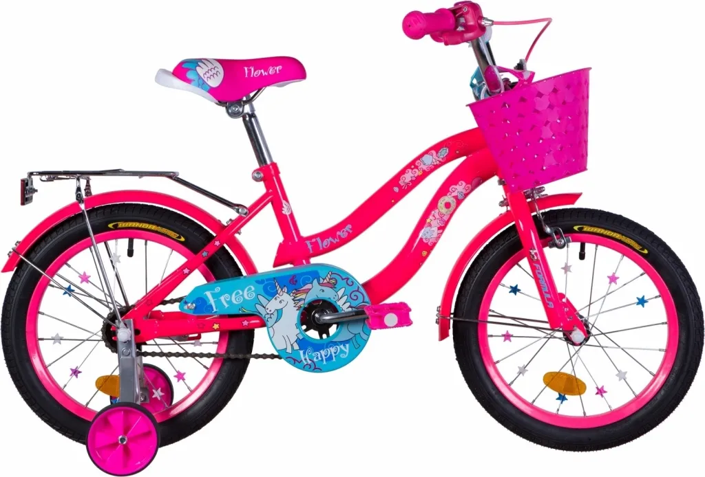 Велосипед 16" Formula FLOWER (2021) рожевий