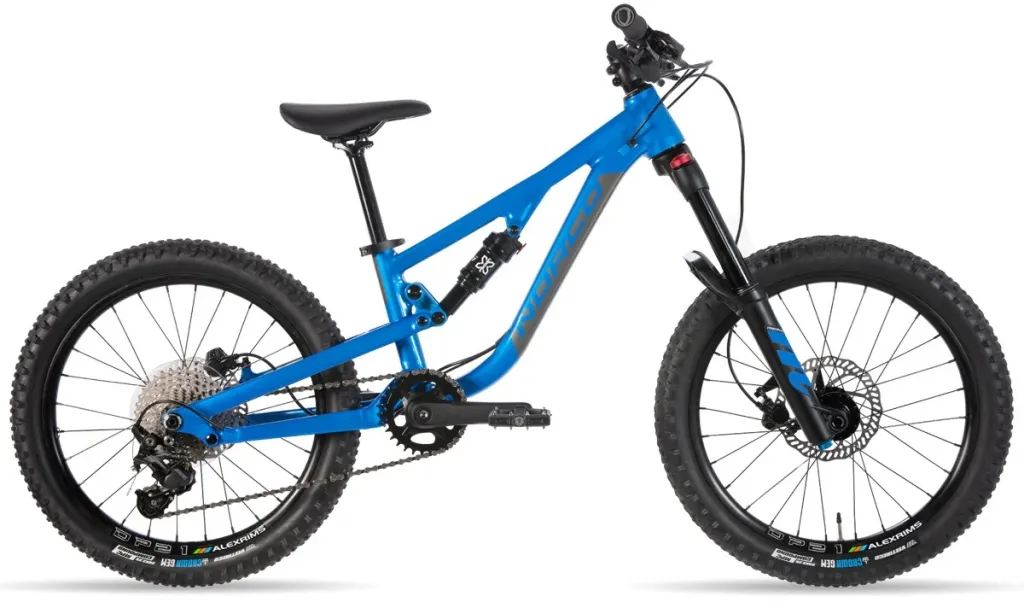 Велосипед 20" Norco Fluid FS 2.2 (2023) blue/charcoal