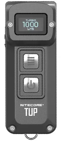Фонарь ручной наключный Nitecore TUP (Cree XP-L HD V6, 1000 лм, 5 реж., USB), grey