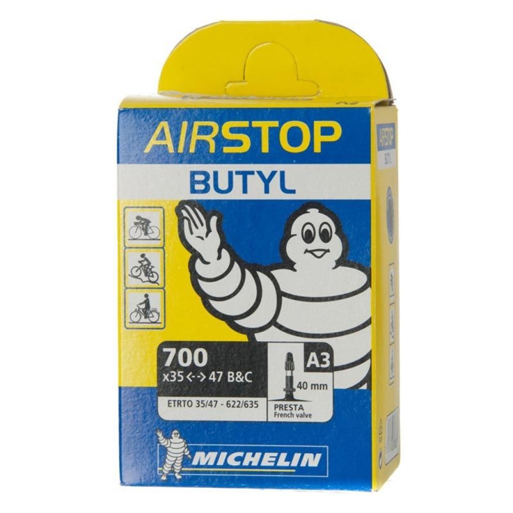 Камера Michelin A3 AIRSTOP, 28"(35/47X622/635), presta Камера Michelin A3 AIRSTOP, 28"(35/47X622/635), presta