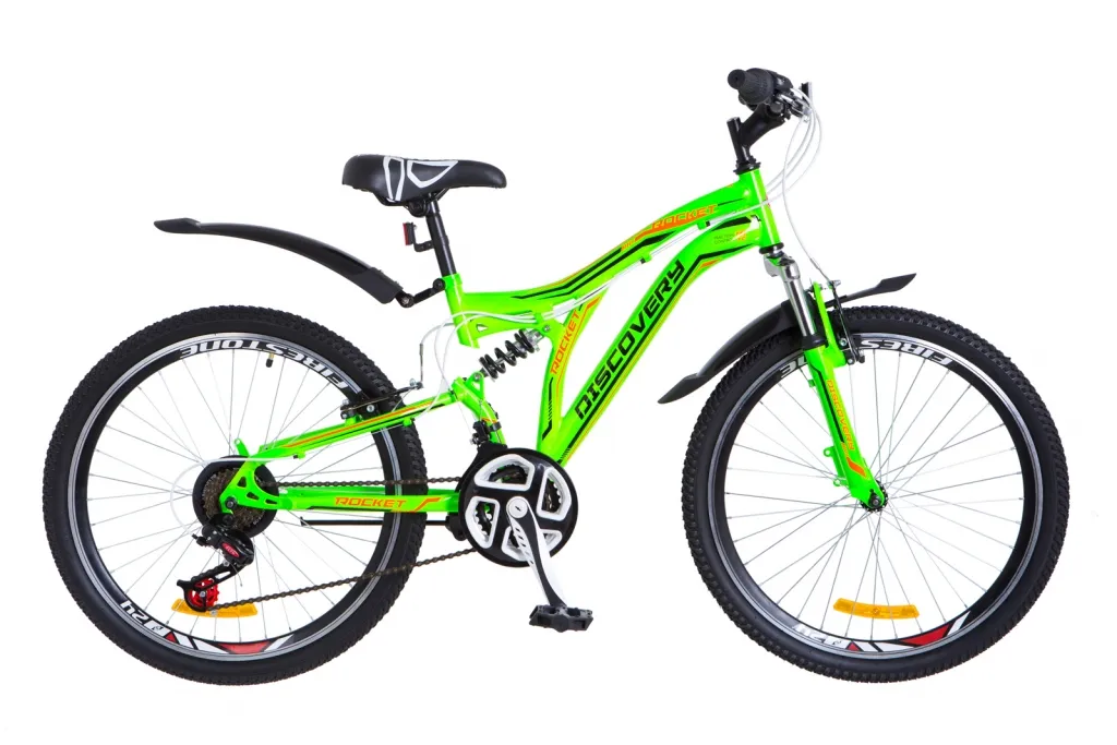 Велосипед 24" Discovery Rocket, зелено-оранжевый 2018