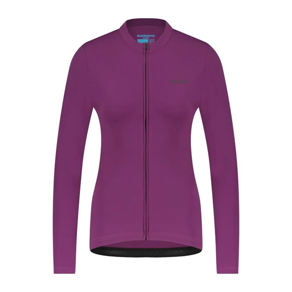 Велоджерси женское Shimano Apice long sleeves утепленная violet