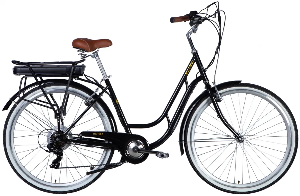 Велосипед 28" Dorozhnik eRETRO Vbr FR 36B 12.5А*г 500Вт (2025) чорний 