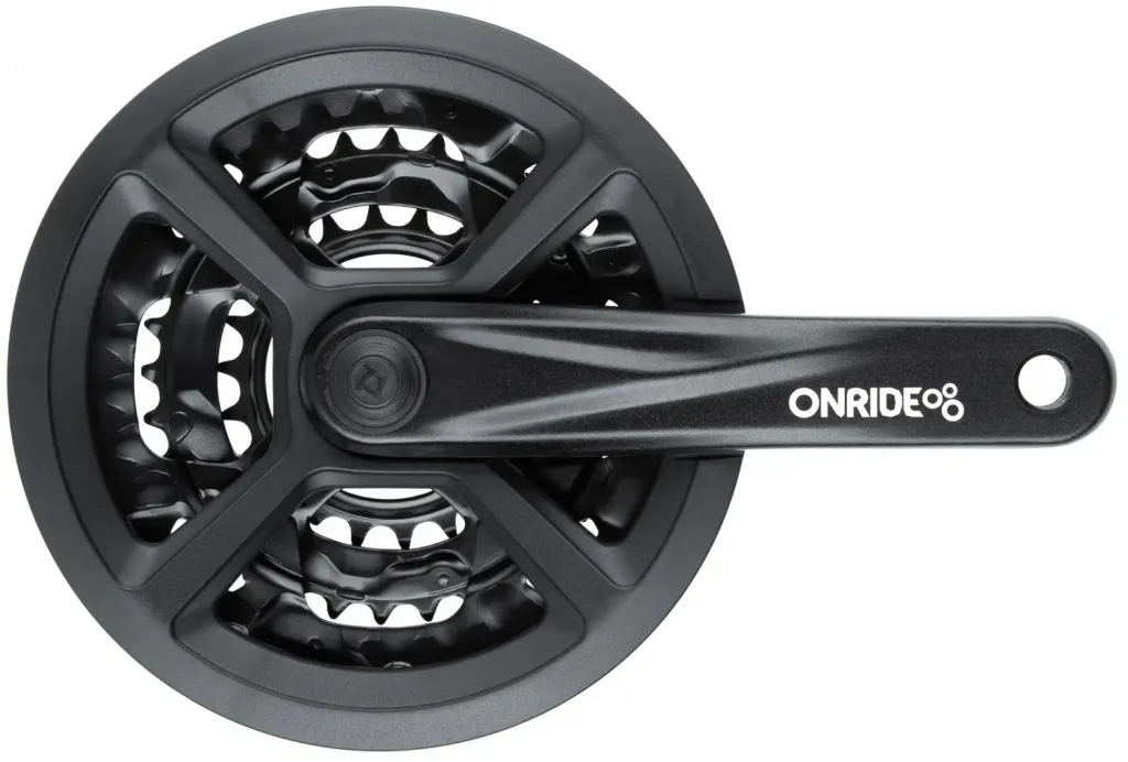 Шатуни Onride Trio 910P, 22/32/44T, під квадрат, L170мм, black