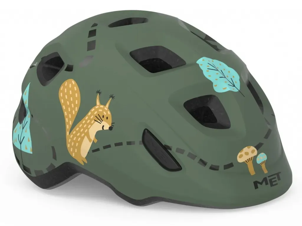 Шолом дитячий MET HOORAY (MIPS) green forest glossy