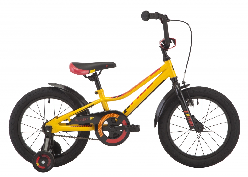 Велосипед Pride Flash 16" желтый 2018 Велосипед Pride Flash 16" желтый 2018