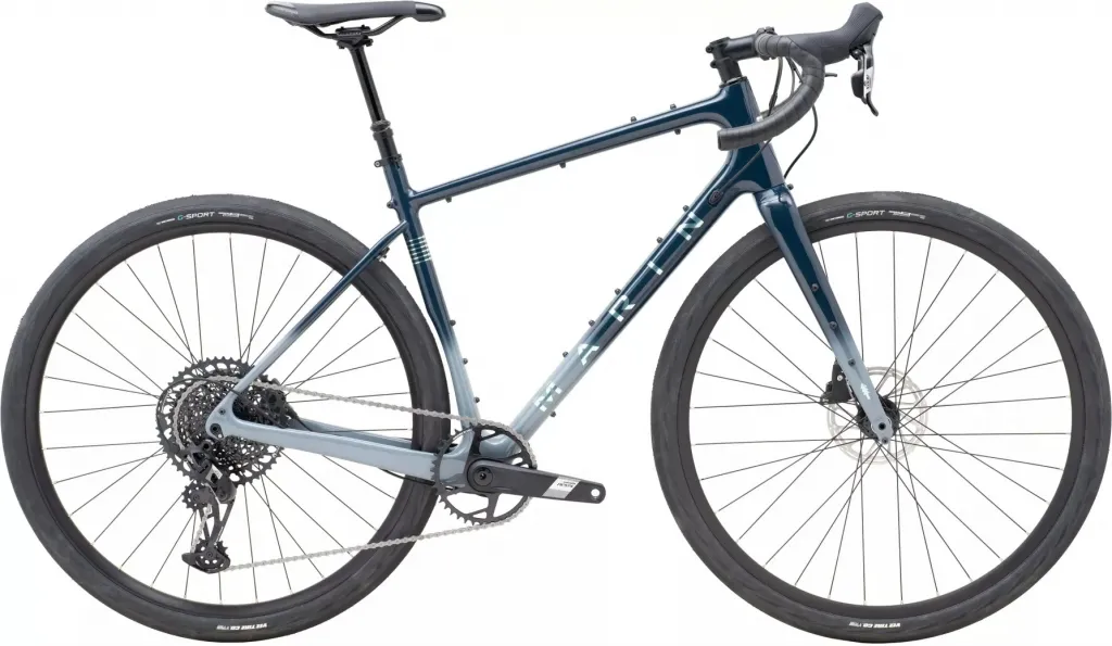 Велосипед 28" Marin Headlands 2 APEX (2024) gloss dark blue/gray/light blue