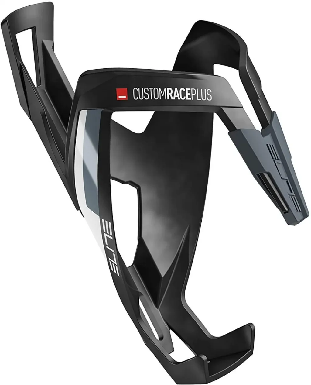 Флягодержатель ELITE Custom Race Plus, black/matte white