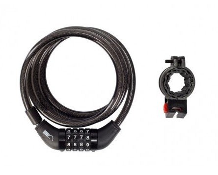 Кодовый замок Green Cycle PYM3720 в силиконовой обойме 12х150cm, черный+ крепление Кодовый замок Green Cycle PYM3720 в силиконовой обойме 12х150cm, черный+ крепление