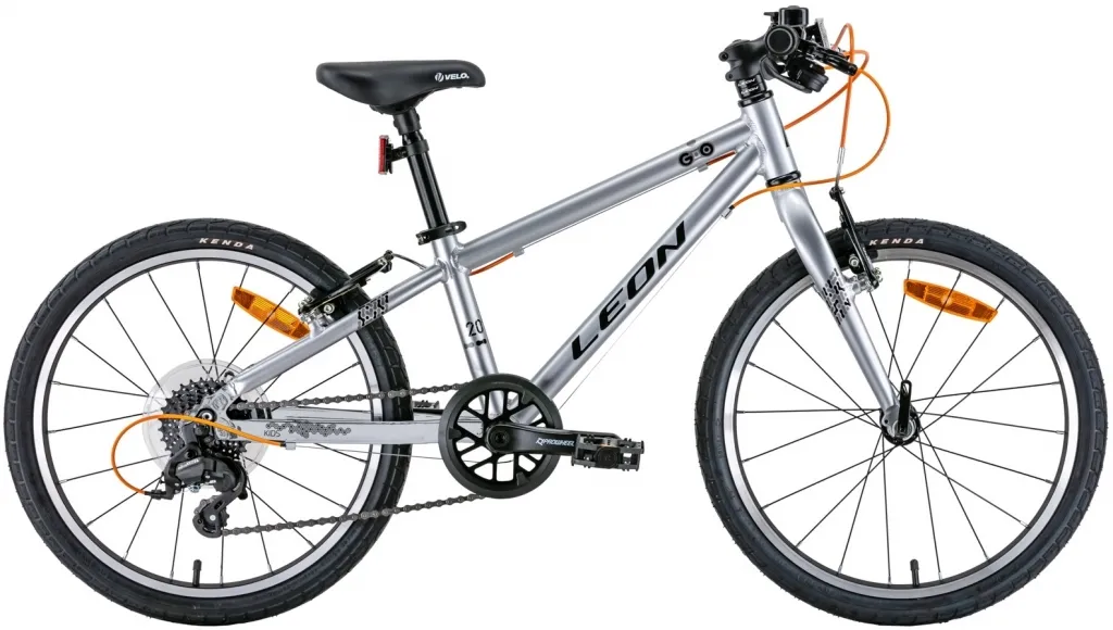 Велосипед 20" Leon GO 7 speed Vbr (2022) серый с черным