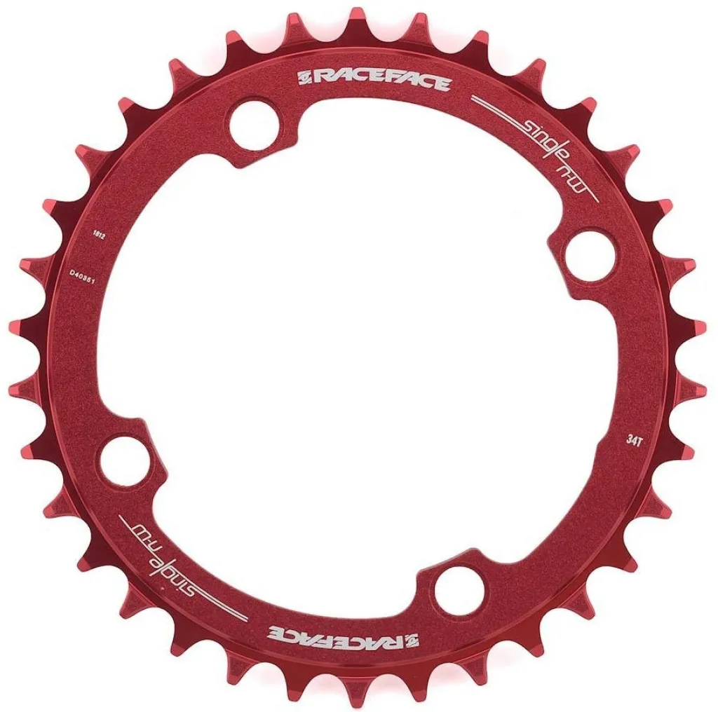 Зірка Race Face Chainring Narrow Wide, 104, 34T, red