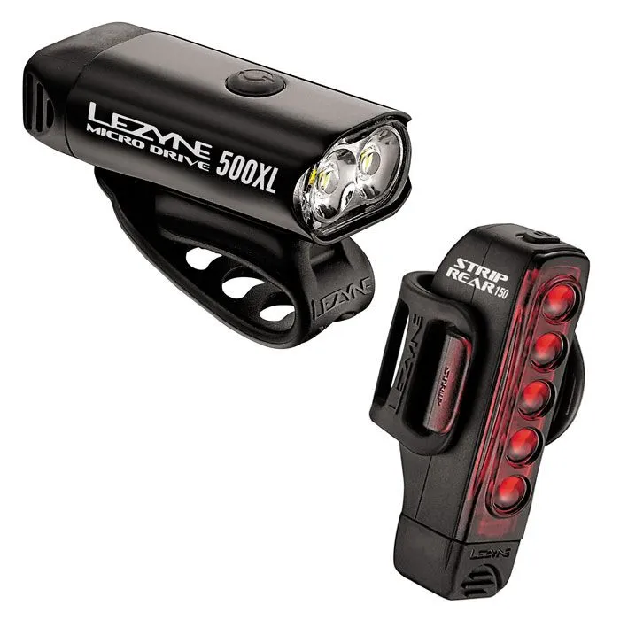 Комплект світла Lezyne Micro Drive 500XL / Strip Drive