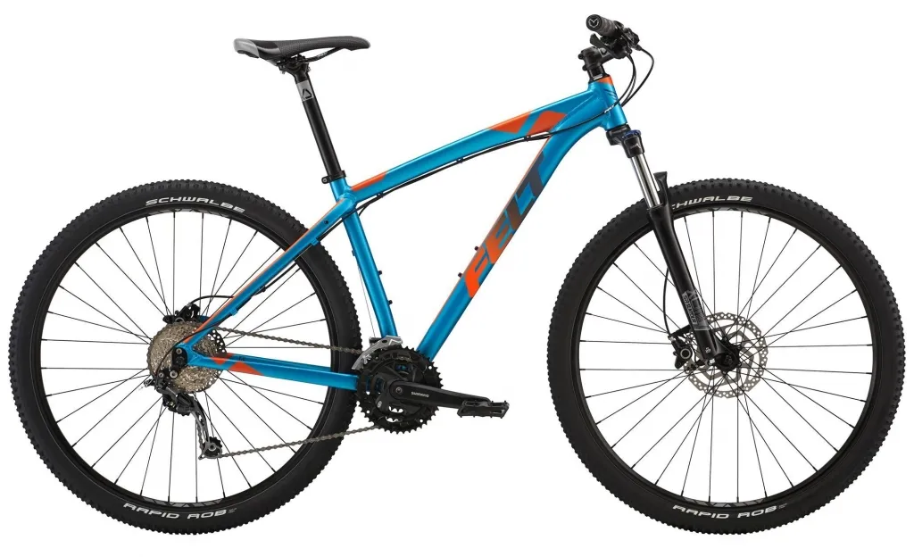 Велосипед 29" Felt NINE 60 blue/orange matt