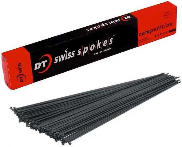 Спица DT Swiss Champion чёрная 2.0 мм 270 нержавеющая сталь (100шт.)