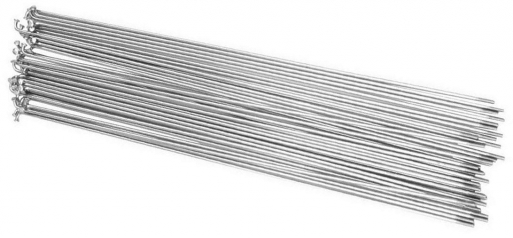 Спицы ONRIDE 14G/2mm x 300mm, нерж, silver, 100шт